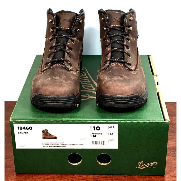 Danner Womens Size 10M Caliper 5" Brown Leather Waterproof Work Boots 19460 USA - Picture 1 of 11